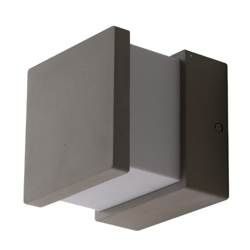 Immagine di Applique Da Esterno Quadrata In Cemento Perret IP65 Intec Light