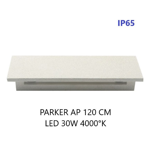 Immagine di Applique Da Esterno Led 30w 4000k 120cm Cemento IP65 Parker Intec Light