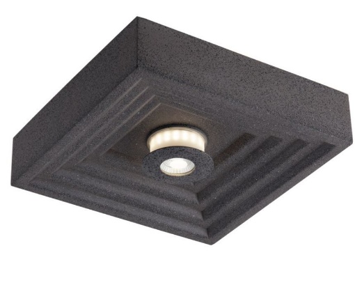 Immagine di Plafoniera Led Vertigo Cemento Grigio 2x5w IP44 Intec Light