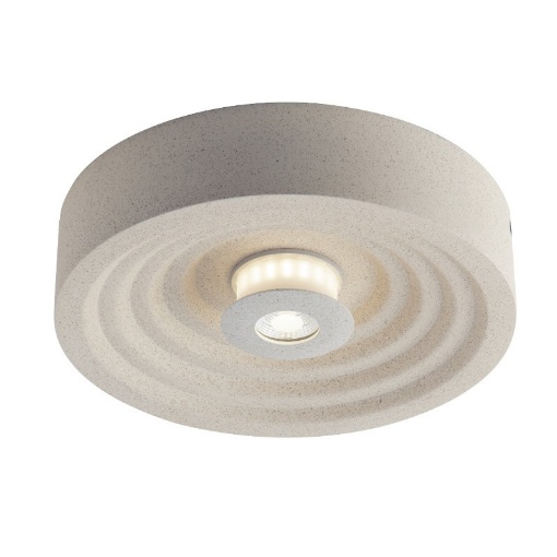 Immagine di Plafoniera Led Vertigo Cemento Bianco 2x5w IP44 Intec Light