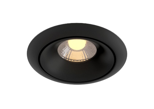 Immagine di Faretto da Incasso Rotondo Moderno Led Yin Nero Ø9,8 cm Maytoni