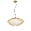 Picture of Sospensione Plec Gabbia Oro con Sfera Vetro Bianco Maytoni