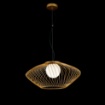 Picture of Sospensione Plec Gabbia Oro con Sfera Vetro Bianco Maytoni