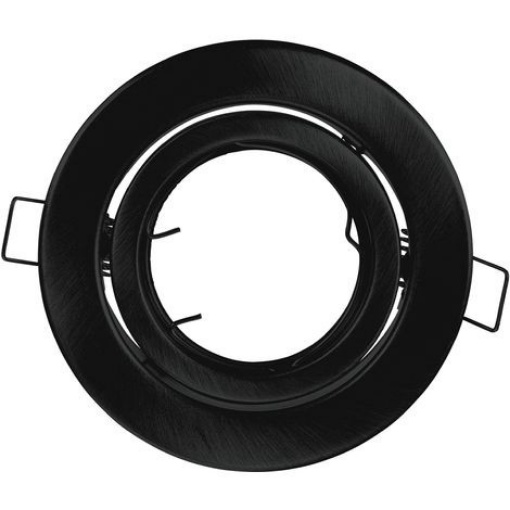 Picture of Porta Faretto Incasso Rotondo Nero Orientabile Diam. 9,8 cm GU10