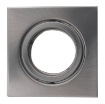 Immagine di Porta Faretto Quadrato Incasso Orientabile Nickel 8,2 cm GU10