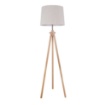 Picture of Piantana Treppiede Legno Paralume Beige Design Nordico Calvin Maytoni