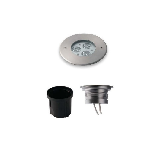 Immagine di Incasso Calpestabile Segnapasso Pavimento Led RGB DC12-24V IP67 Iride R12 Intec Light