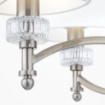 Immagine di Lampadario Classico Alicante Nickel 6 Paralumi Ø70cm Maytoni