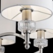 Immagine di Lampadario Classico Alicante Nickel 6 Paralumi Ø70cm Maytoni