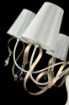 Immagine di Lampadario Classico Intreccio Bianco/Oro 6 Paralumi Ø87cm Maytoni