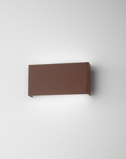 Immagine di Applique Led Biemissione Per Esterni BAR Corten 3000k 4000k IP54 Isyluce 585