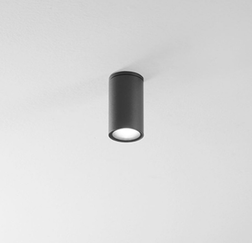 Immagine di Cilindro Da Soffitto Per Esterni Faretto Antracite 60mm Led GU10 Cylin Isyluce 582