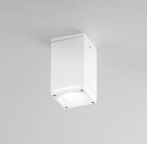 Immagine di Plafoniera Moderna Per Esterno Prysm Bianco IP54 1xGU10 Isyluce 577