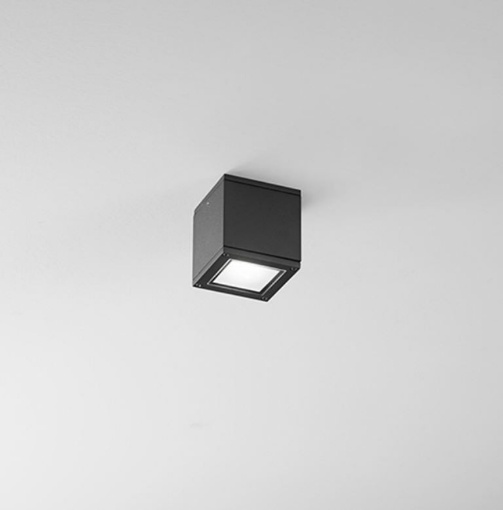 Immagine di Faretto Da Soffitto Cubo Esterno Prysm Antracite IP54 1xGU10 Isyluce 576