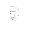 Immagine di Faretto Da Soffitto Cubo Esterno Prysm Antracite IP54 1xGU10 Isyluce 576