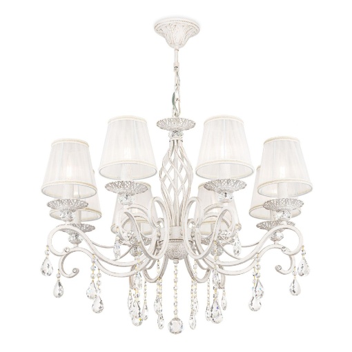 Picture of Lampadario Grace Bianco/Oro 8 Luci Ø72 cm Maytoni