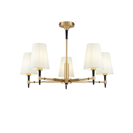 Immagine di Lampadario Zaragoza Ottone Lucido 5xE14 Maytoni