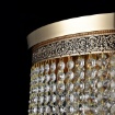 Immagine di Lampadario 7 Luci Oro Antico Cascade Cristalli Decorativi Maytoni