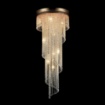 Immagine di Lampadario 12 Luci Oro Antico con Cascata Cristalli Cascade Maytoni