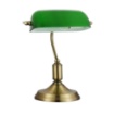 Immagine di Lampada da Scrivania Kiwi Ottone Paralume Vetro Soffiato Verde Maytoni