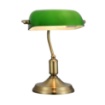 Immagine di Lampada da Scrivania Kiwi Ottone Paralume Vetro Soffiato Verde Maytoni