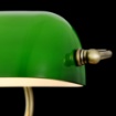 Immagine di Lampada da Scrivania Kiwi Ottone Paralume Vetro Soffiato Verde Maytoni