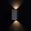 Immagine di Applique Rettangolare Nera Doppia Emissione Led Times Square IP54 Maytoni