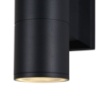 Immagine di Applique Cilindro Nero Bowery Doppia Emissione Sopra e Sotto IP54 Maytoni