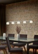 Picture of Lampadario Nichel Lineare 5 Paralumi Vetro Led Alegro Trio Lighting