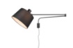 Immagine di Applique Hotel Braccio Orientabile Baldo con Paralume Nero Trio Lighting