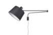 Immagine di Applique Hotel Braccio Orientabile Baldo con Paralume Nero Trio Lighting