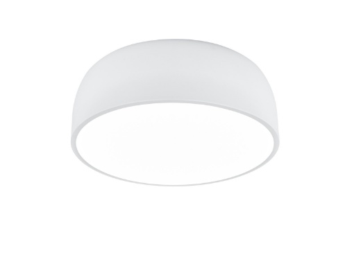 Immagine di Plafoniera Rotonda Moderna 4 Luci Baron Bianco Opaco Trio Lighting