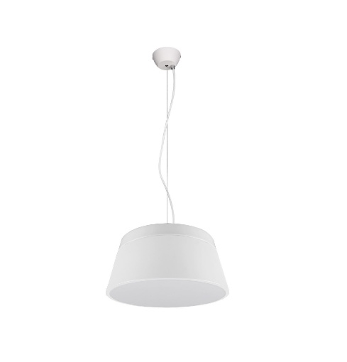 Immagine di Sospensione Baroness Paralume Bianco Ø45 cm 3xE27 Trio Lighting