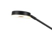 Immagine di Piantana Moderna Nera Con Luce Spot da Lettura Dimmer Integrato Barrie Trio Lighting