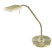 Immagine di Lampada da Scrivania Led Touch Dimmer Orientabile Bergamo Ottone Trio Lighting