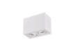 Immagine di Plafoniera Biscuit Cubo Bianco 2 Spot GU10 Orientabili Trio Lighting