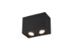 Immagine di Plafone Nero 2xGU10 Orientabili Biscuit Trio Lighting