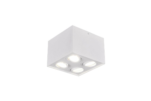 Immagine di Plafone Bianco da Soffitto Biscuit 4 Spot GU10 Orientabili Trio Lighting