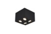 Immagine di Plafone da Soffitto Biscuit Nero 4 Spot GU10 Orientabili Trio Lighting