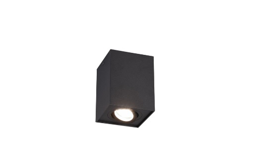 Immagine di Plafoniera Biscuit Nero Cubo Spot GU10 Orientabile Trio Lighting