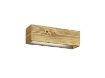 Immagine di Lampada Parete Rettangolare Legno Naturale Brad Doppia Emissione Led Trio Lighting