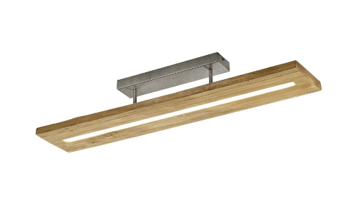 Immagine di Plafoniera Led Brad Rettangolare Legno Naturale Trio Lighting