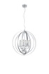 Immagine di Sospensione 4 Luci Candela Cerchi Alluminio Trio Lighting