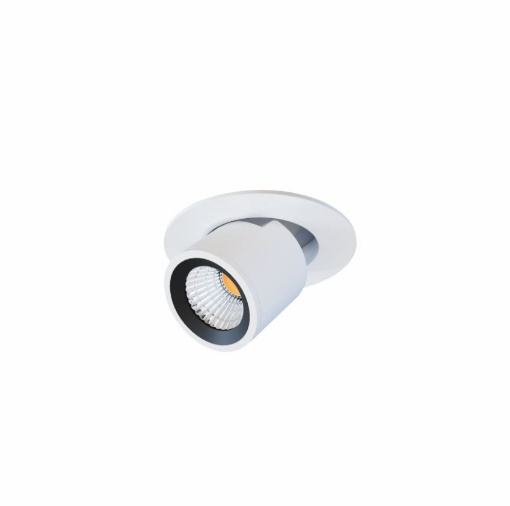 Immagine di Faretto Incasso Tondo Orientabile per Controsoffitti Nano Oxo Bianco Led 4w Switch Beneito Faure