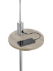 Picture of Piantana Paralume Grigio Claas con Mensola e Porta USB Trio Lighting