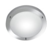 Immagine di Plafoniera Rotonda Bagno Condus Cromo e Vetro Opale IP44 Trio Lighting