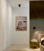 Immagine di Applique Luce Decorativa Orientabile Rubyc Nero Led 14w Switch Beneito Faure