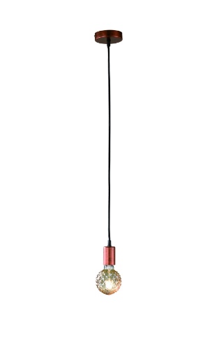 Immagine di Sospensione Pendel 1xE27 Cord Rame Antico Trio Lighting