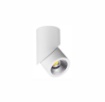 Immagine di Applique Faretto Orientabile Cilindrico Plus Bianco Led 8w Switch Beneito Faure