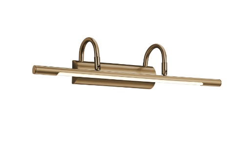 Immagine di Applique Led Luce Orientabile da Esposizione Cuadro Ottone Trio Lighting